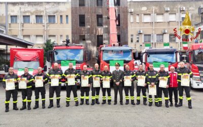 Messina. Celebrazione del patrono dei VdF Santa Barbara a Piazza Duomo