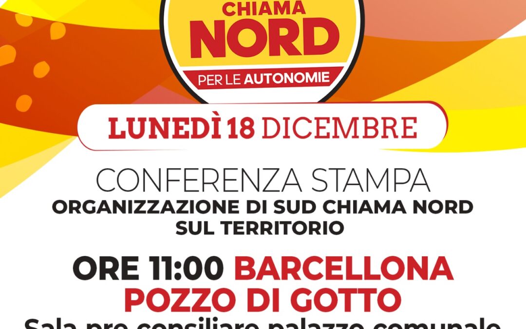 Barcellona PG. Lunedì conferenza stampa di “Sud Chiama Nord”: presente il leader del partito Cateno De Luca