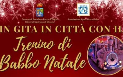 Barcellona PG. In Gita in Città con il Trenino di Babbo Natale, fra divertimento e cultura