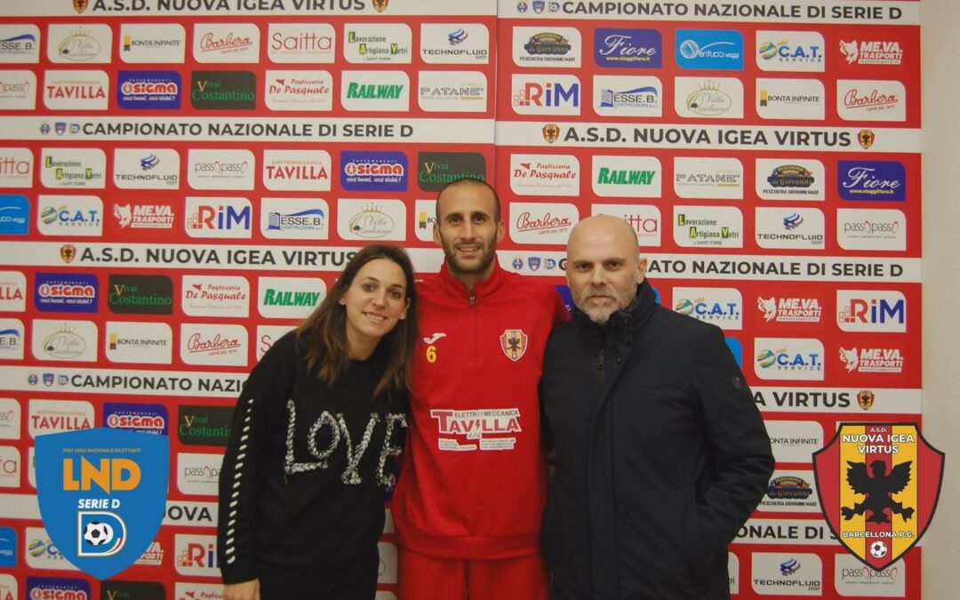 Calcio-Serie D. Nuova Igea Virtus, arriva l’esperto centrocampista Calafiore
