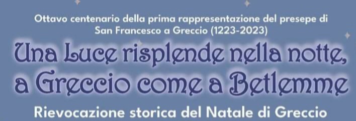 Barcellona PG. Il Presepe Vivente “Rievocazione Storica del Natale di Greccio” nel Convento di Sant’Antonino
