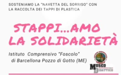 Barcellona PG. All’IC “Foscolo” continua la campagna benefica “Stappi…AMO la solidarietà”. Donati tappi alla Dott.ssa Grazia Paino