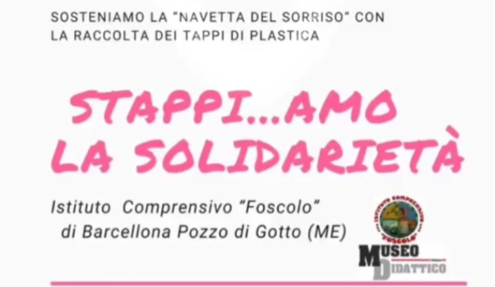 Barcellona PG. All’IC “Foscolo” continua la campagna benefica “Stappi…AMO la solidarietà”. Donati tappi alla Dott.ssa Grazia Paino