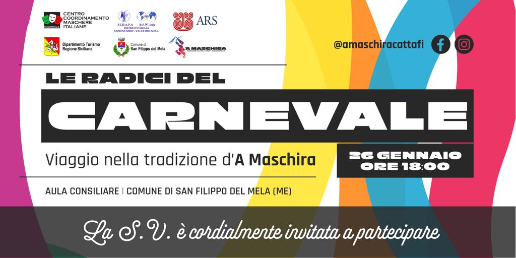 San Filippo del Mela. Il convegno “Le radici del Carnevale – Viaggio nella tradizione d’A Màschira” in Aula Consiliare 