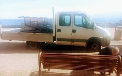 Milazzo. Manutenzione straordinaria panchine del lungomare Garibaldi. Intervento di bonifica di via Montetrino