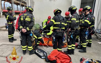 Giornata esercitativa per il nucleo SAF del Comando VF di Messina