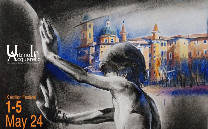 L’Istituto Comprensivo “Capuana” e la pittrice Angela Saja al Festival UrbinoInAcquerello 2024                                               