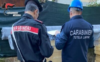 Controlli cantieri a Messina e provincia: denunce, multe e sanzioni per oltre 37mila euro a Pagliara e Pettineo
