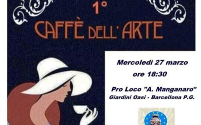 Barcellona PG. Il “1° Caffè dell’Arte” nella sede della Pro Loco “Alessandro Manganaro”