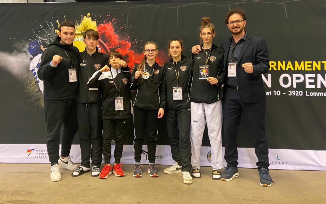Taekwondo. La Tiger’s Den conquista l’argento al Belgian Open con Elena Fazio