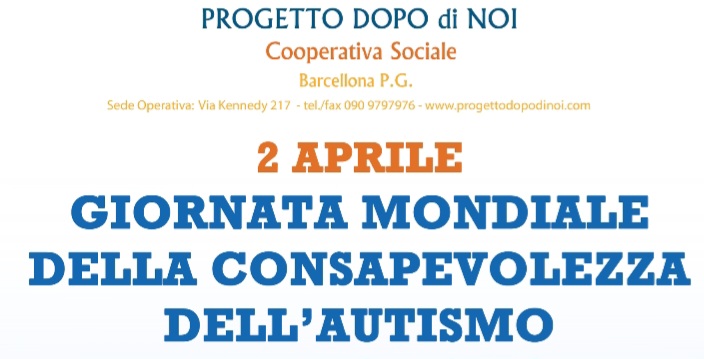 Barcellona PG. Il 2 aprile “Passeggiata in Blu per l’Autismo” in occasione della Giornata Mondiale della Consapevolezza sull’Autismo 