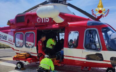 Francavilla di Sicilia. Soccorso anziano in zona impervia all’Alcantara, intervento aereo
