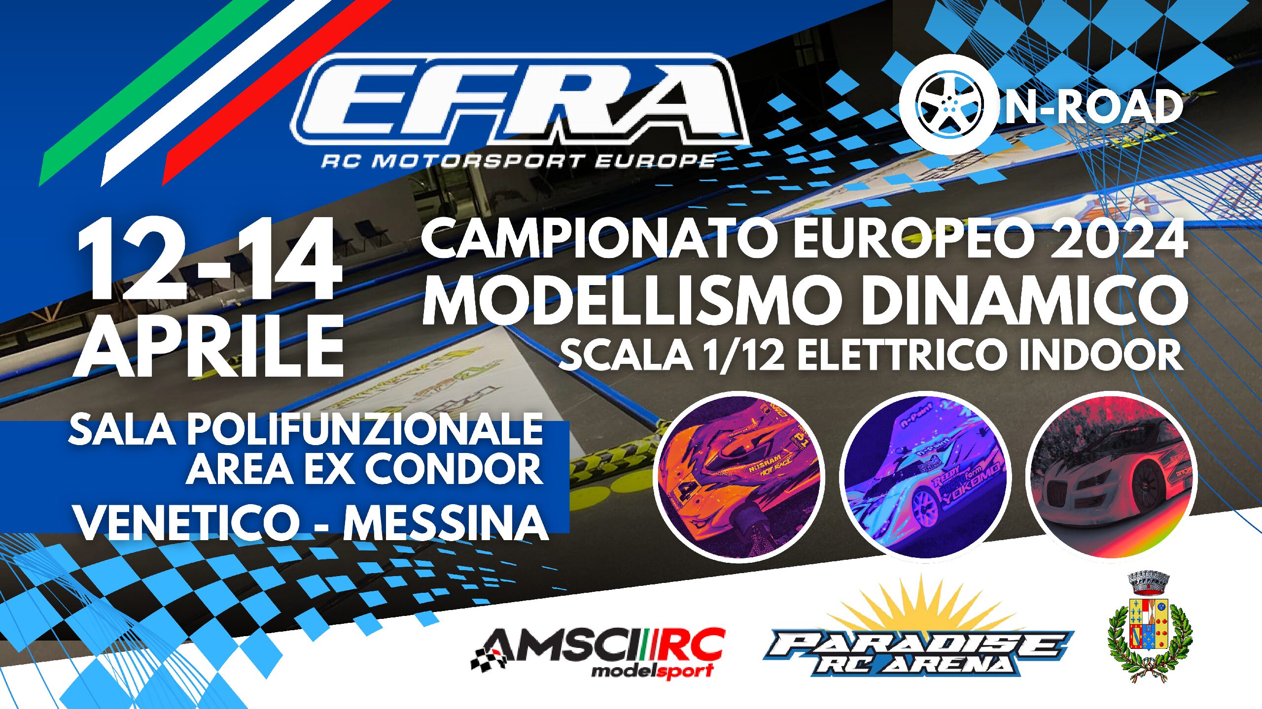 Venetico. Campionato Europeo 2024 Modellismo Dinamico dal 12 al 14 aprile