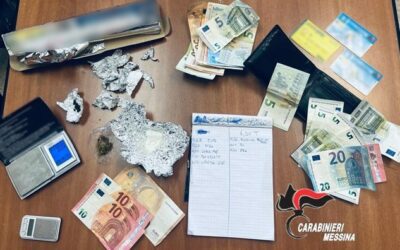 Milazzo. Controlli antidroga: bilancio di due arresti, due denunce e tre giovani assuntori segnalati