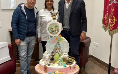 Milazzo. Titti Scolaro ai campionati artisti decoratori di dolci ricevuta a palazzo dell’Aquila