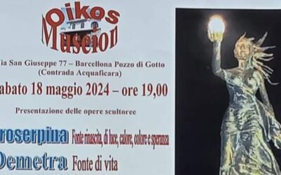 Barcellona PG. Il maestro Giuseppe Messina  presenta le sue più recenti Opere Scultoree in un Evento Speciale all’Oikos Museion