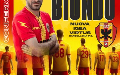 Calcio. La Nuova Igea Virtus riparte dalla conferma di Capitan Giovanni Biondo