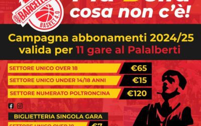 Basket Barcellona presenta la campagna abbonamenti e obiettivi sportivi