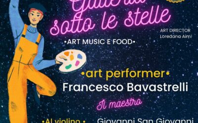 Barcellona PG. Al via “Galleria sotto le stelle” Art Music and Food da “Lia Ci Si?”, 4 serate-evento, si parte con Francesco Bavastrelli & Giovanni San Giovanni 