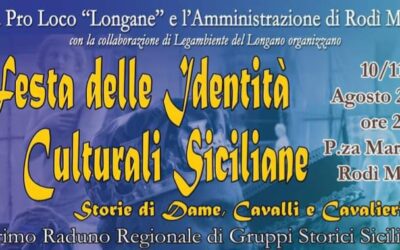 Rodì Milici. Al via oggi la Festa delle Identità Culturali Siciliane, tre giorni fra sfilate e musica con i Gruppi Storici Siciliani 