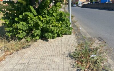 Degrado marciapiedi asse viario, intervento del consigliere Maisano