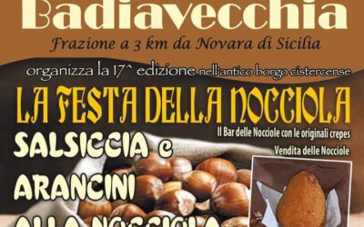 Novara di Sicilia. La 17^ Festa della Nocciola nell’antico borgo cistercense di Badiavecchia