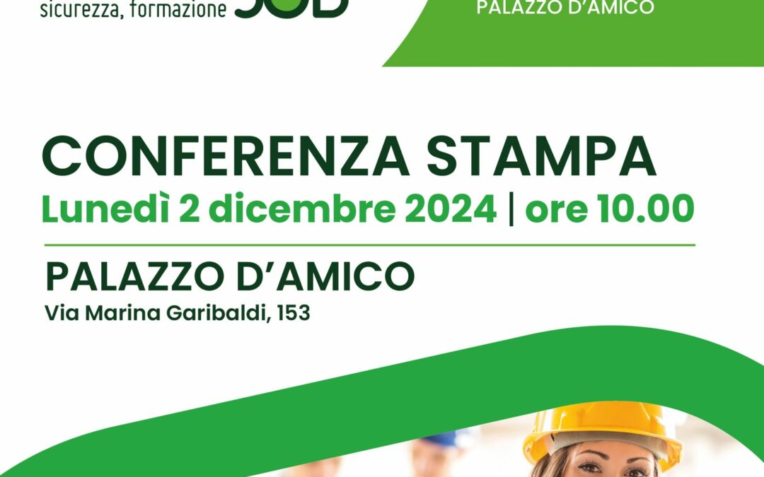 A Milazzo il 5 e 6 dicembre il “Meeting JOB sicurezza, formazione” due giorni di incontri sul tema della sicurezza sul lavoro