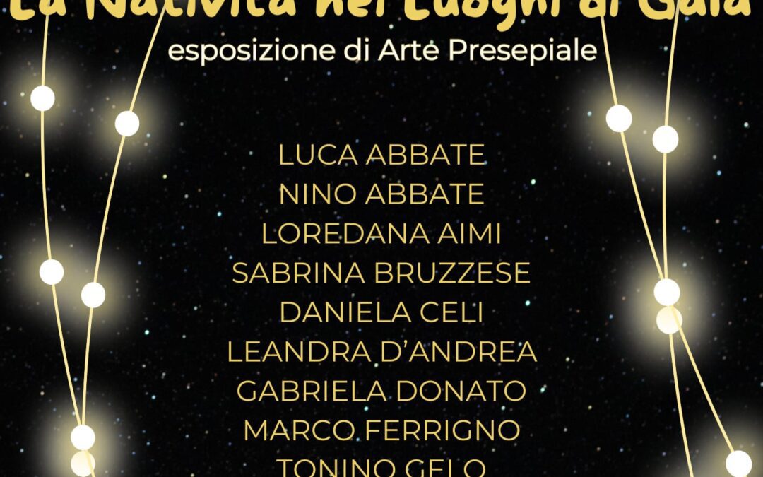 Barcellona PG. La Natività nei Luoghi di Gala, esposizione di Arte Presepiale