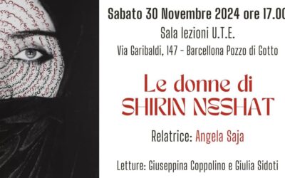 Barcellona PG. La Fidapa il 30 novembre con la Rassegna “Un’Opera al mese” e Shirin Neshat per celebrare la Giornata Internazionale per l’eliminazione della violenza contro le Donne 