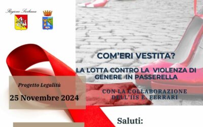 Barcellona PG. Violenza sulle donne, il 25 novembre l’evento: “Com’eri vestita? La lotta contro la violenza di genere in passerella”