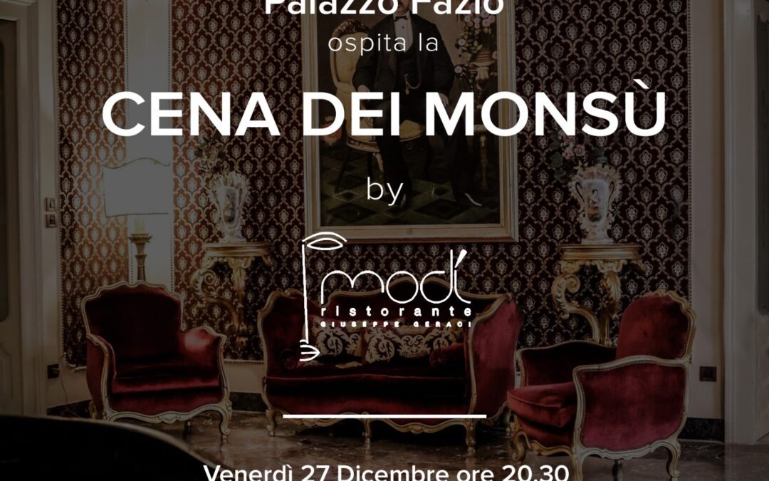 Barcellona PG. La Sicilia del Gattopardo rivive a Palazzo Fazio con la Cena dei Monsù dello chef Giuseppe Geraci