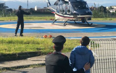 Regali dall’elicottero dell’Arma dei Carabinieri per i piccoli degenti del Reparto pediatrico dell’ospedale “G. Fogliani”