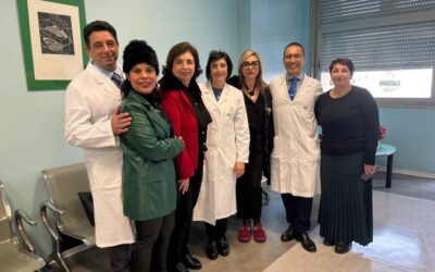 Barcellona PG. Dirigente e docenti dell’IC “Foscolo” all’inaugurazione del nuovo reparto di Oncologia del “Cutroni Zodda”