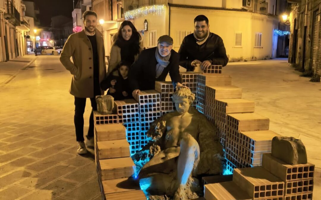 Barcellona PG. Scintille d’Arte: opera di land art del maestro Maurizio Calabrò 