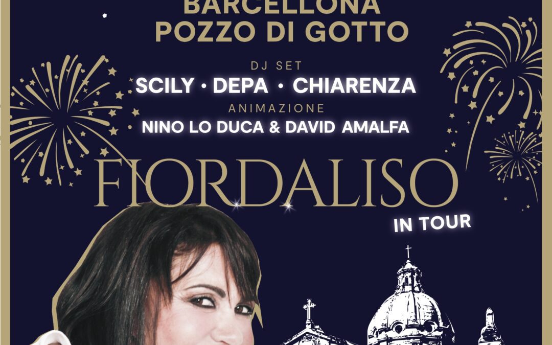 Barcellona PG. A Capodanno in Piazza Duomo la cantante Fiordaliso, a seguire dj set Scily-Depa-Chiarenza e l’animazione di Nino Lo Duca e David Amalfa