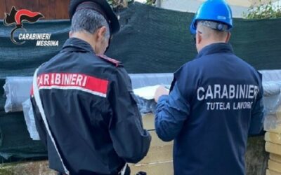 Castell’Umberto. Ispezione di un cantiere edile, denunciato titolare e sanzioni per oltre 18 mila euro