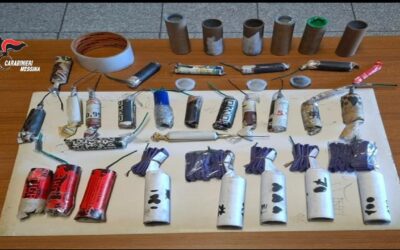 Sequestro di oltre 40 kg di artifizi pirotecnici tra Messina e Provincia