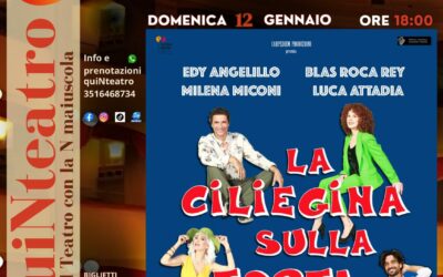 Teatro Trifiletti, “La ciliegina sulla torta” spettacolo dal cast imperdibile con la regia di Diego Ruiz