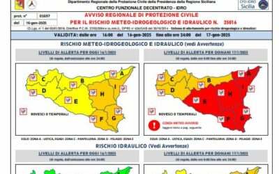 Maltempo. ‘Allerta Rossa’: domani scuole chiuse a Barcellona PG e Milazzo
