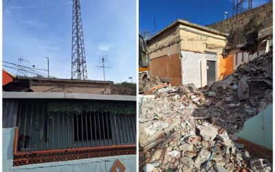 Messina. Risanamento, cabina Enel “liberata” dentro baracca