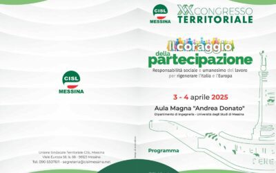 Verso il XX Congresso territoriale della Cisl Messina, definito programma dei lavori: il segretario nazionale Andrea Cuccello