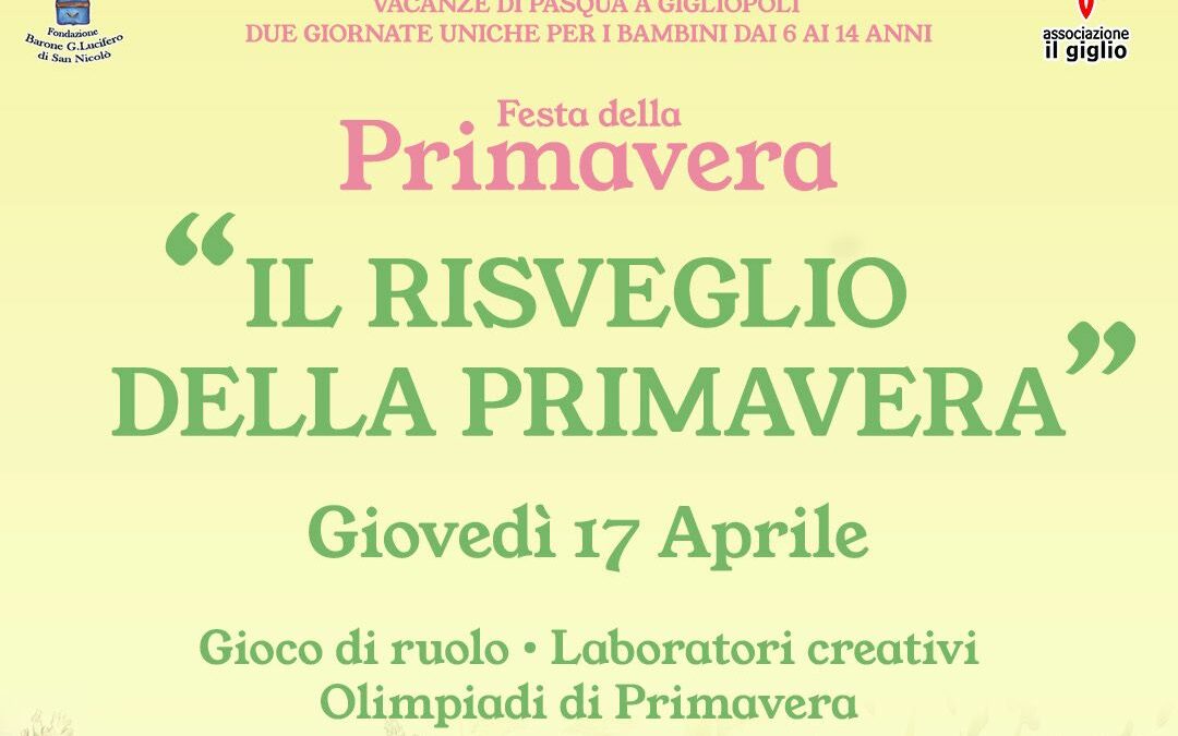 Milazzo. Gigliopoli celebra la Festa della Primavera con due giornate di magia per i bambini