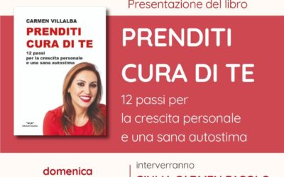 “Prenditi cura di te”: al Parco Corolla la presentazione del libro di Carmen Villalba, evento benefit a favore del Centro Antiviolenza “Frida Kahlo”