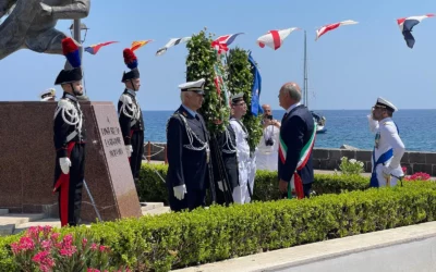 Milazzo. Festa della Marina, cerimonia al monumento di Luigi Rizzo