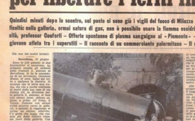 Barcellona PG. Commemorazione disastro ferroviario nella galleria di S. Antonio