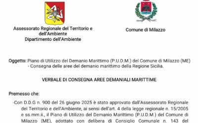 Milazzo. Via libera al Pudm con spazio per 18 lidi tra Levante e Ponente: Regione firma verbale concessione aree demaniali