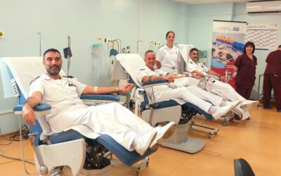 La Marina Militare della Nave Palinuro approda al Papardo per donare il sangue