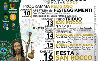 Barcellona PG. ‘San Rocco Fest 2025’ tra tradizione, divertimento e gusto: stasera ospite speciale Sasà Salvaggio