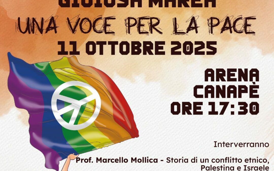 “Una voce per la pace”, Gioiosa Marea si mobilita per la Palestina e per la pace nel mondo
