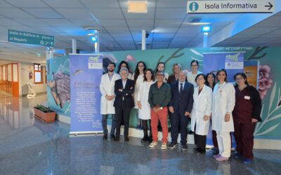 Al Papardo il DH Oncologico si tinge di azzurro e bianco per la prevenzione al maschile